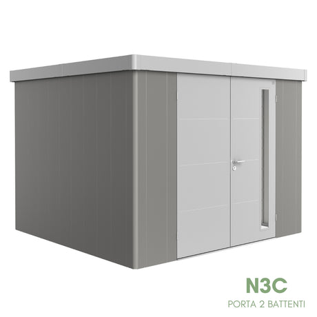 Neo Bicolore Porta Doppia - Casetta in lamiera