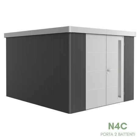 Neo Bicolore Porta Doppia - Casetta in lamiera
