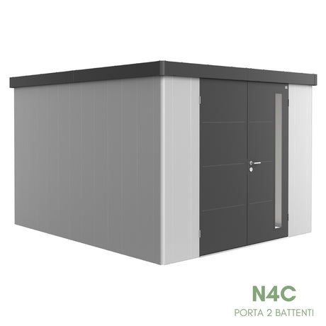 Neo Bicolore Porta Doppia - Casetta in lamiera