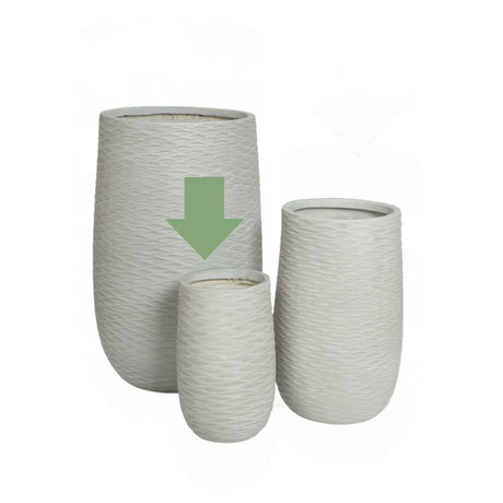 Cody Conico in Fiberclay Bianco - Vaso moderno di design