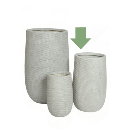 Cody Conico in Fiberclay Bianco - Vaso moderno di design