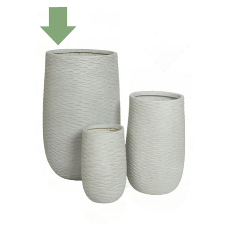 Cody Conico in Fiberclay Bianco - Vaso moderno di design