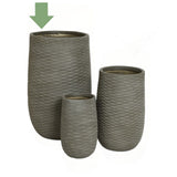 Cody Conico in Fiberclay Taupe - Vaso in resina da esterno