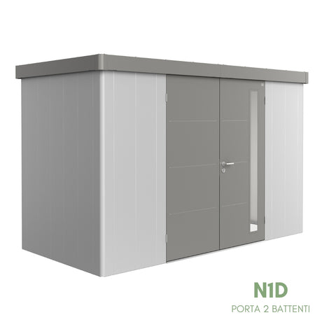 Neo Bicolore Porta Doppia - Casetta in lamiera