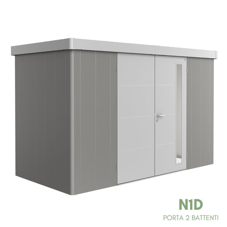 Neo Bicolore Porta Doppia - Casetta in lamiera