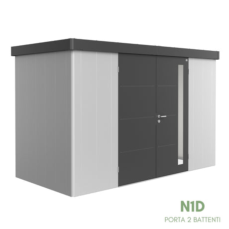 Neo Bicolore Porta Doppia - Casetta in lamiera