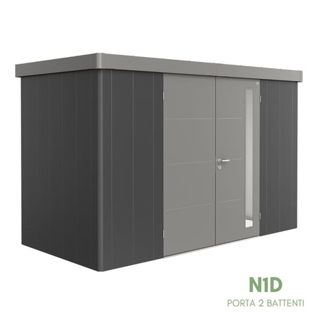 Neo Bicolore Porta Doppia - Casetta in lamiera