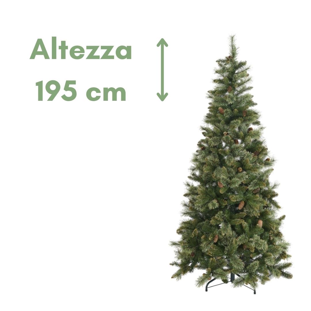 Glamour - Albero di Natale con pigne