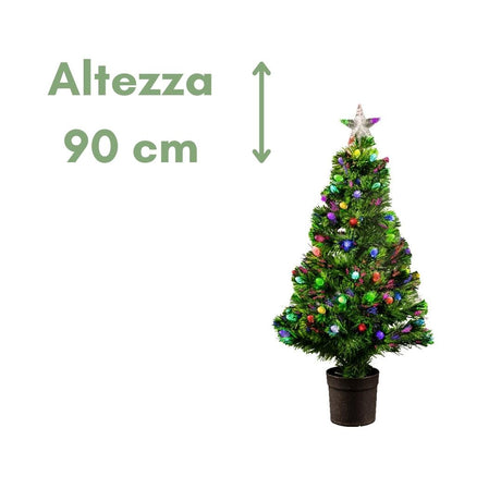 Prestwick - Albero di natale piccolo a fibre ottiche