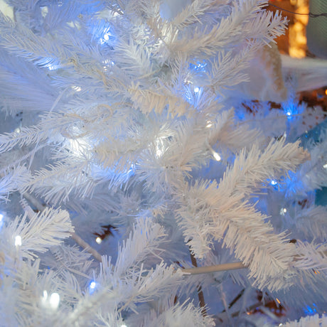 Paris 210 cm - Albero di Natale bianco con led