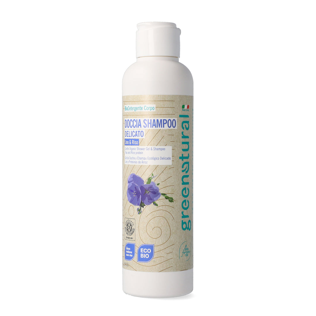 Docciashampoo Lino e Riso - Doccia shampoo bio