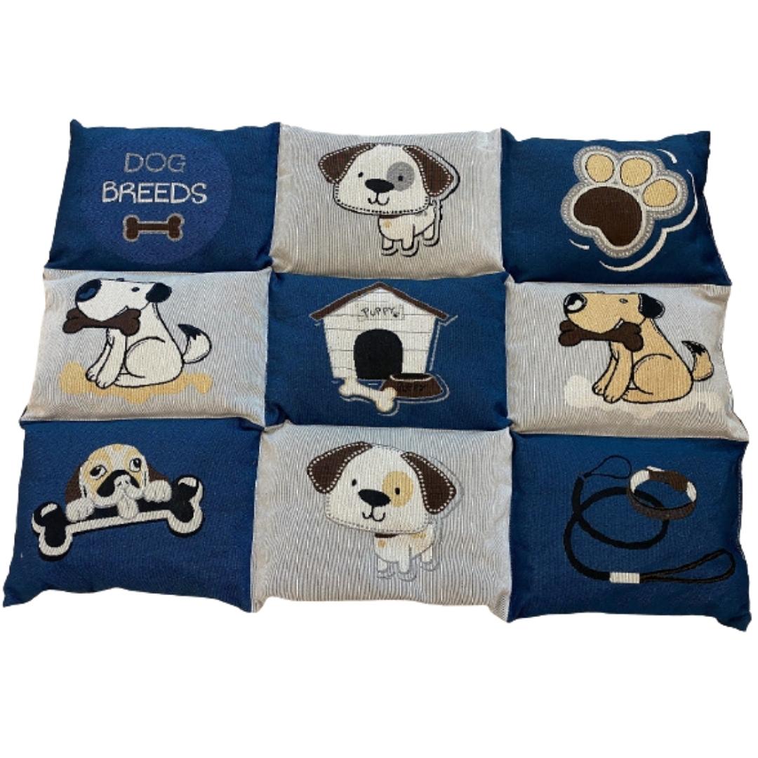 Cuscino Per Cani e Gatti Patchwork 55x78 cm