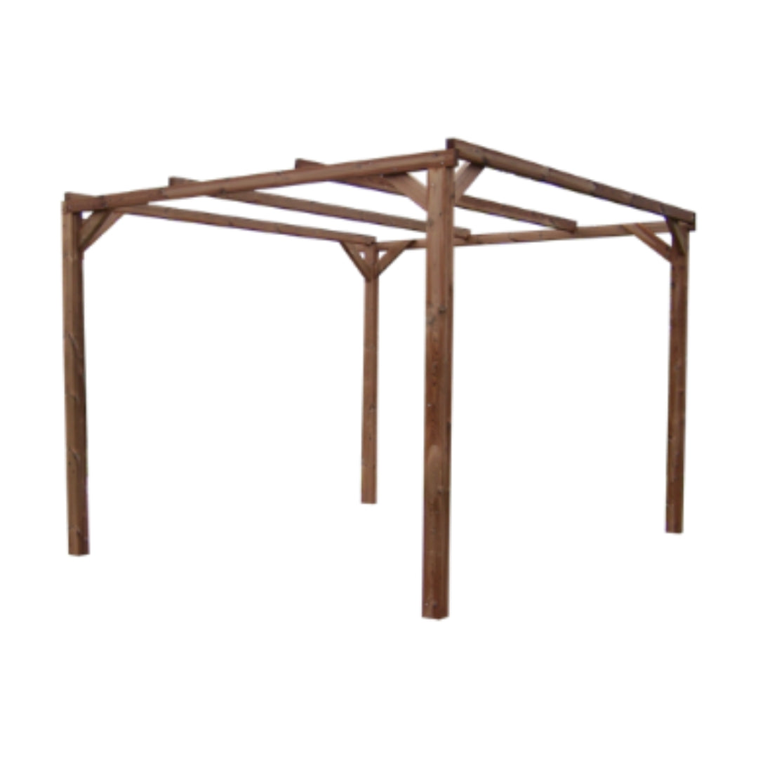 Pergola in Resistente Legno Termotrattato 3 x 3 m