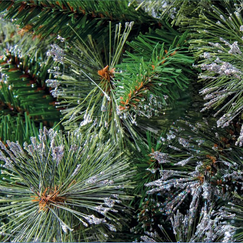 Abete Artificiale Glitterato PVC modello CRYSTAL Alberi Innevati Garden Team