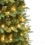 Abete Artificiale PVC/PE di Natale Classico Modello EASY XMAS SLIM con LUCI LED Alberi Classici Garden Team