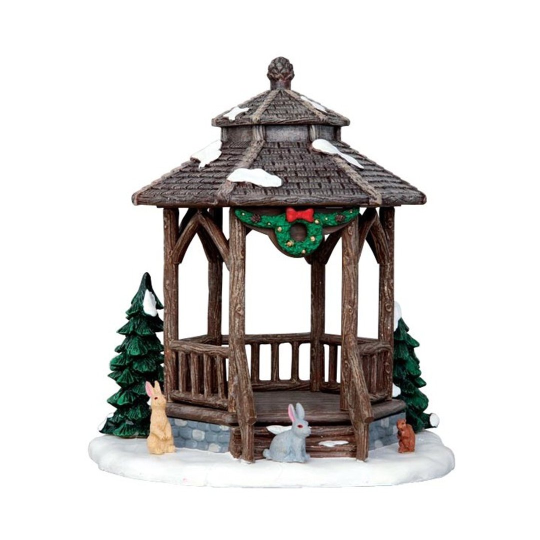 ACCESSORI PRESEPE NATALE LEMAX WINTER GAZEBO 43084 Paesaggi e Scene Natalizie LEMAX