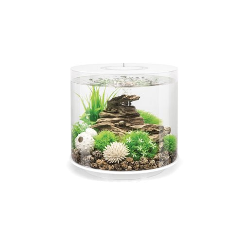 ACQUARIO A LED MCR BIORB TUBE 15 LITRI BIANCO