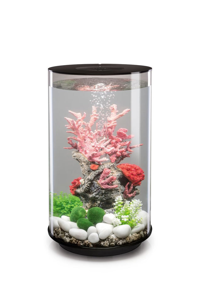ACQUARIO A LED MCR BIORB TUBE 30 LITRI NERO Acquario Oase