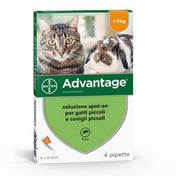 ADVANTAGE SPOT-ON GATTI E CONIGLI FINO 4KG Antiparassitari Gatto Bayer Healtcare