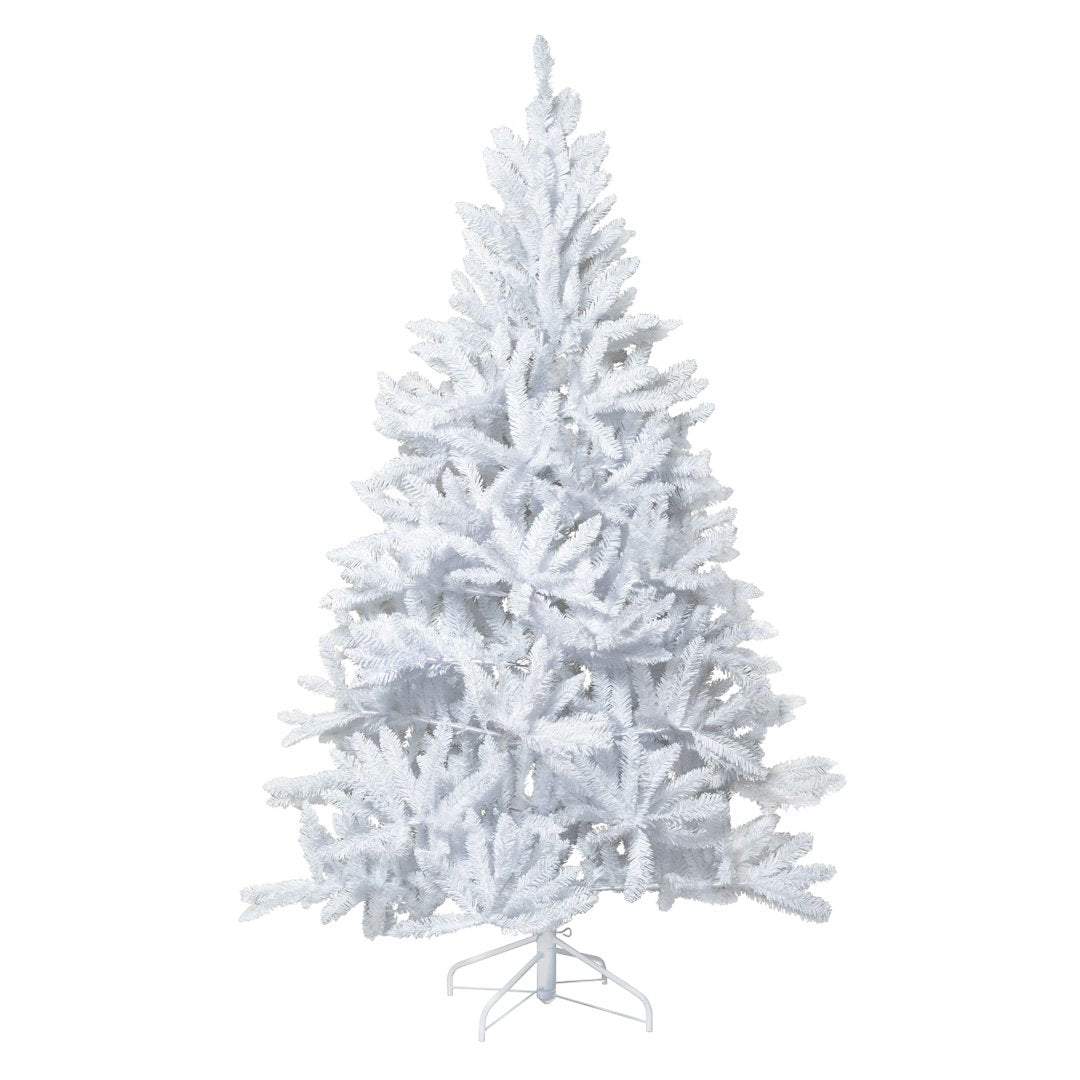Albero di Natale Artificiale Classico 210 cm Bianco Alberi Classici Garden Team