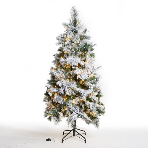 Albero di Natale Artificiale Innevato Con Luci Led VANCOUVER Alberi Innevati Garden Team