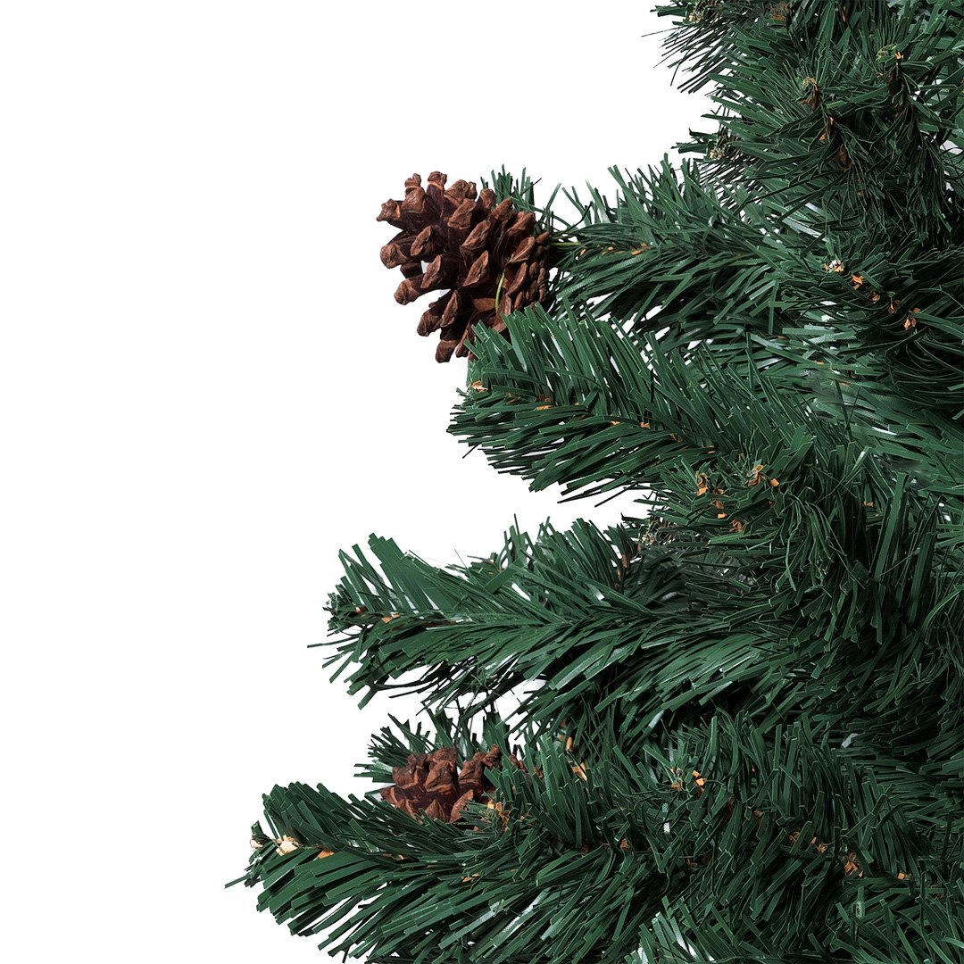 Albero di Natale da Tavolo in PVC con Pigne Alto 76 cm Alberi di natale da tavolo Garden Team