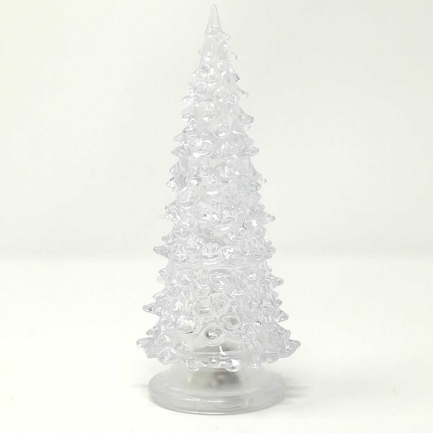 Albero In Acrilico con LED Cambia Colore 18 CM Decorazioni Luminose Garden Team