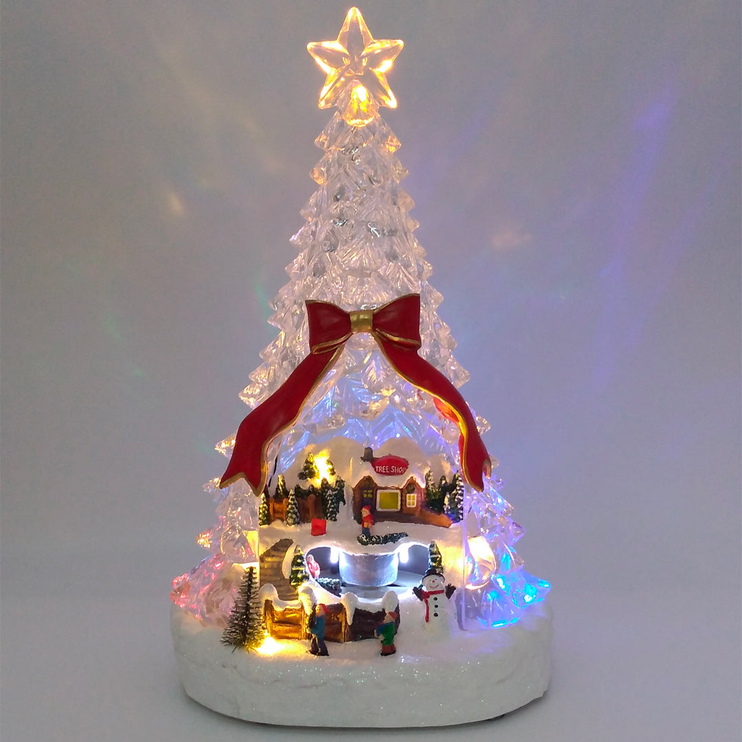 Albero di Natale con Villaggetto - Villaggi natalizi in movimento