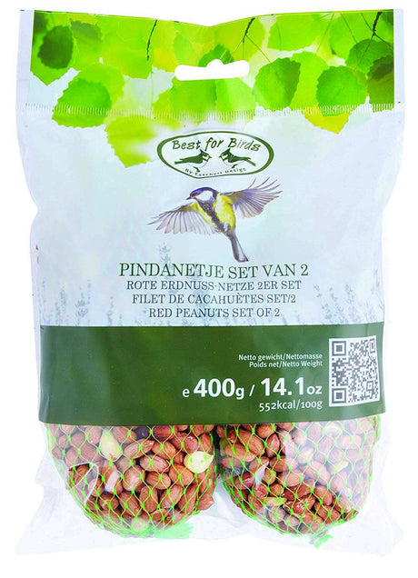 ARACHIDI SGUSCIATE PER UCCELLI SET 2 PZ 400 GRAMMI Mangime Uccelli BAVICCHI