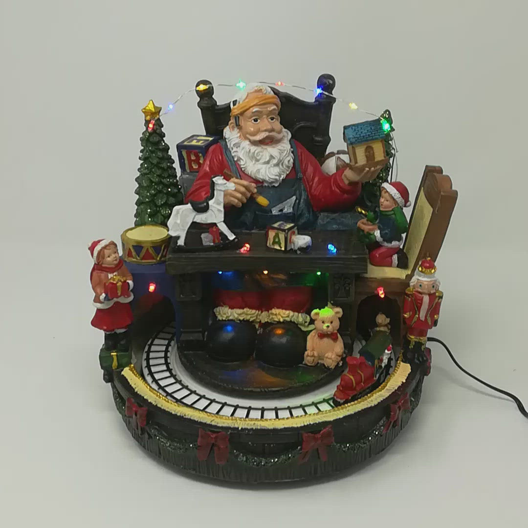 Laboratorio di Babbo Natale con Trenino che Gira