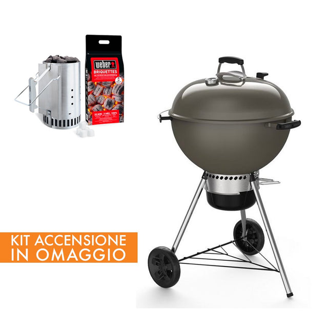 BARBECUE A CARBONE WEBER MASTER TOUCH CON KIT ACCENSIONE Barbecue a Carbone WEBER