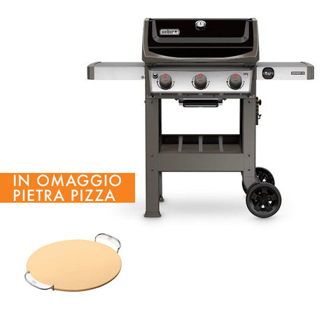BARBECUE A GAS WEBER SPIRIT II E-310 GBS CON PIETRA PER PIZZA Barbecue a Gas WEBER