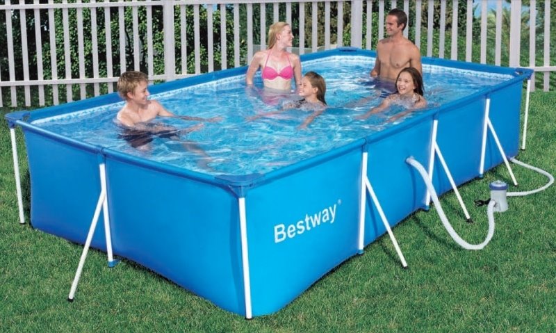 BESTWAY 56082 PISCINA RETTANGOLARE FUORI TERRA 415X215X80 Piscine Bestway BESTWAY