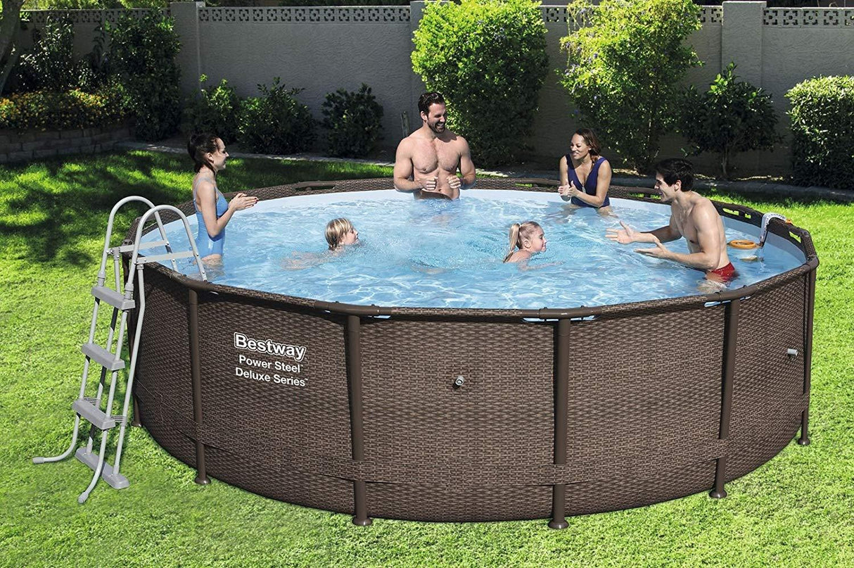 BESTWAY 56664 PISCINA FUORI TERRA STEEL DELUXE 427X107 Piscine Bestway BESTWAY