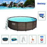 BESTWAY 56664 PISCINA FUORI TERRA STEEL DELUXE 427X107 Piscine Bestway BESTWAY