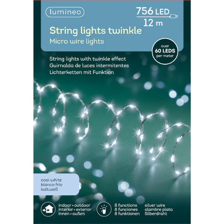 String Lights Twinkle 12 metri - Catena luminosa di Natale