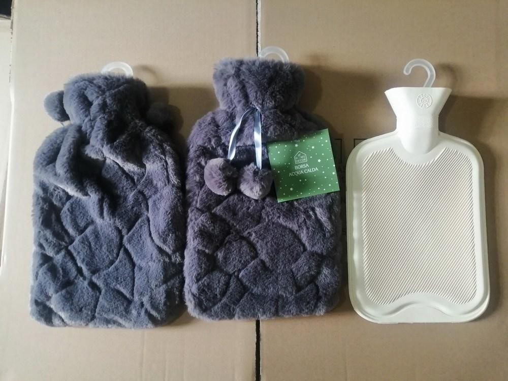 Borsa Acqua Calda 2LT Pelliccia Grigia Oggettistica Garden Team