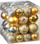 SFERE PVC 6/8 CM, 50PZ./BOX ORO MIX Sfere Natalizie Plastica Inge Christamas