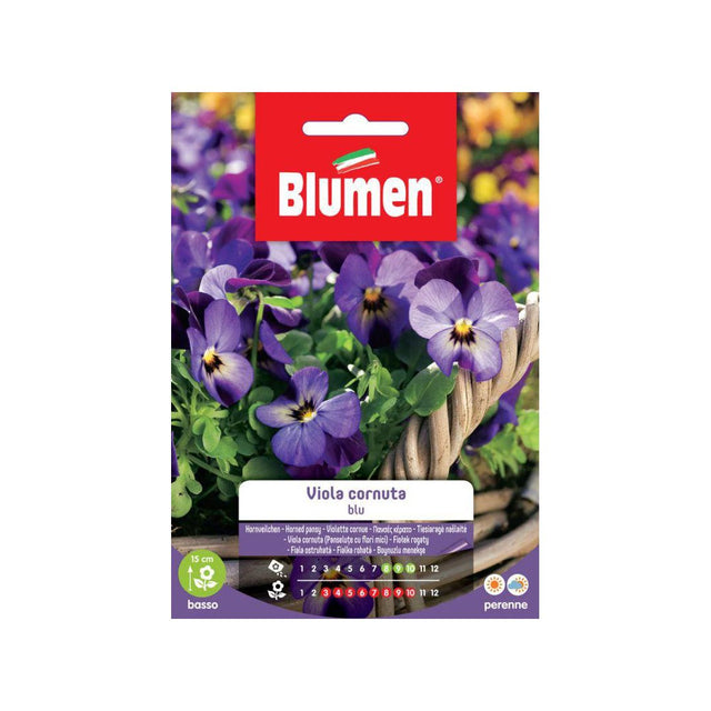 BUSTINA SEMENTI VIOLA CORNUTA BLU Sementi Fiori Blumen