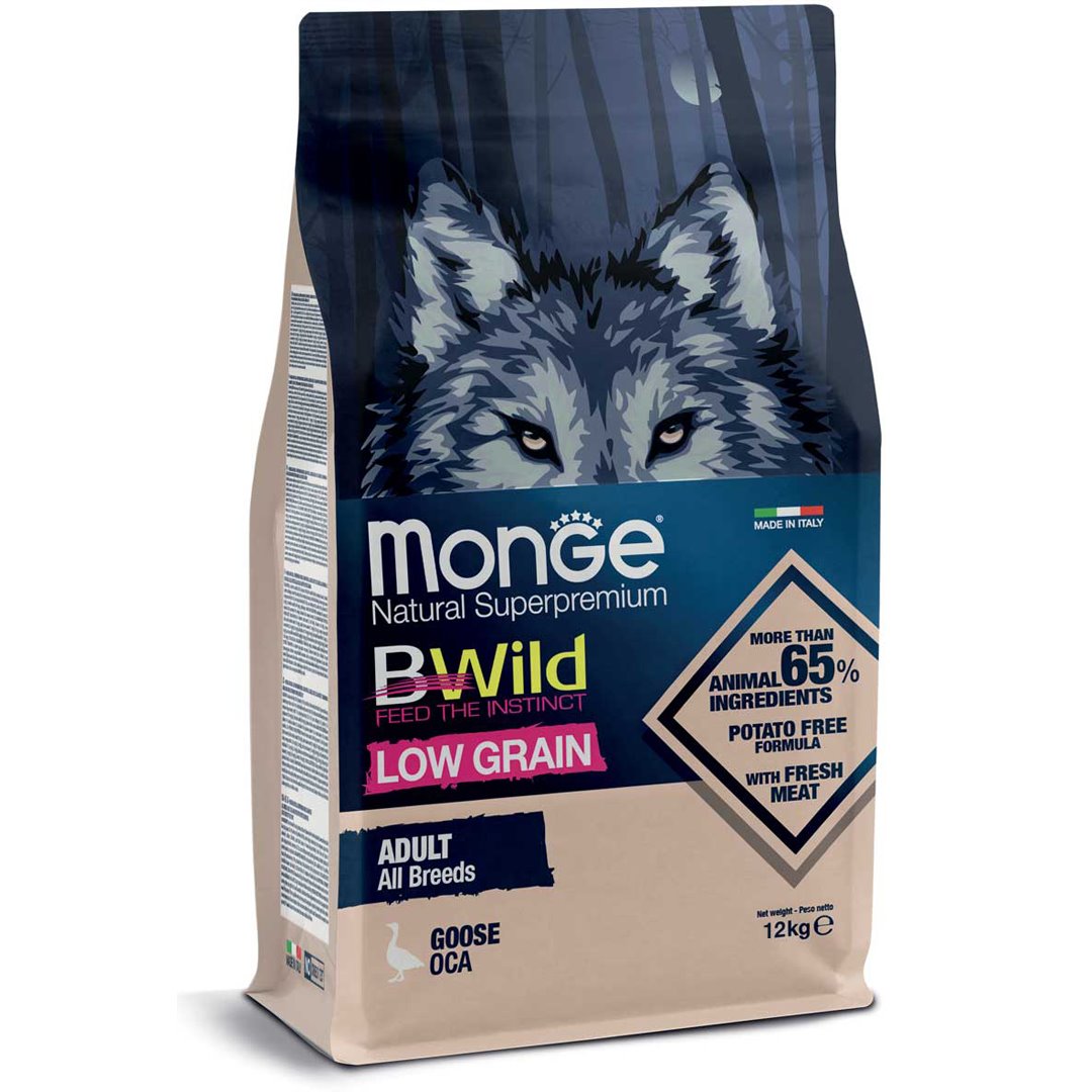 BWILD ALL BREEDS ADULT OCA 12 KG Cibo per Cani MONGE