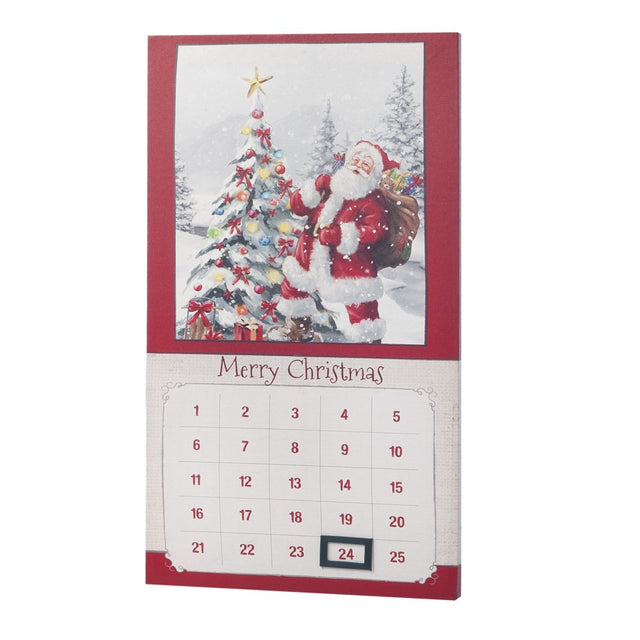 Calendario 5 LED Babbo Natale Quadro a led Garden Team
