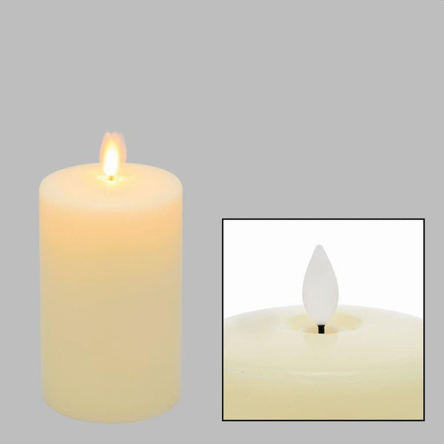 Candela LED a Batteria 7.5x12.5H Avorio Decorazioni Luminose LOTTI