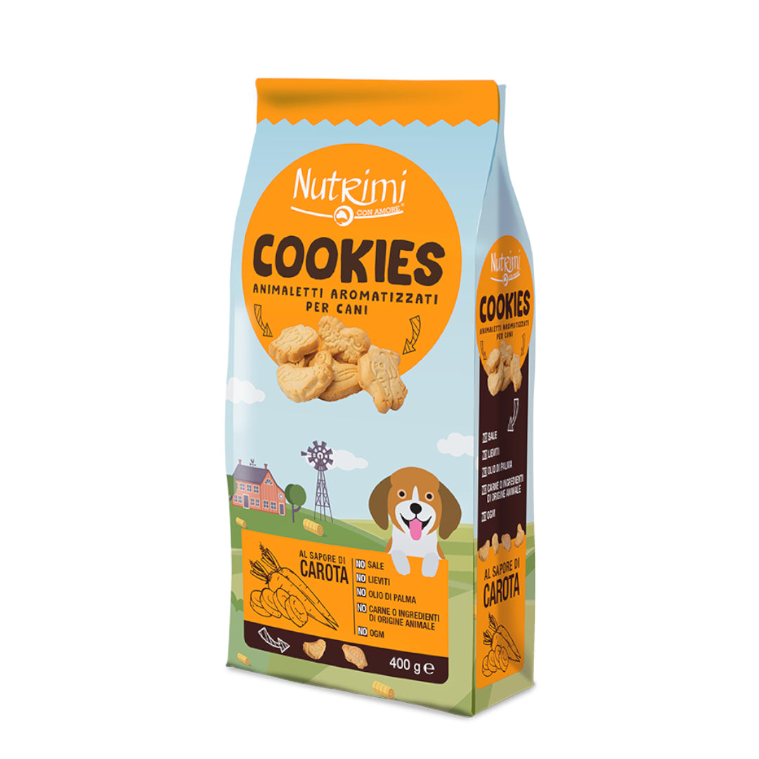 Nutrimi Cookies alla Carota 400 g - Snack salutari per cani