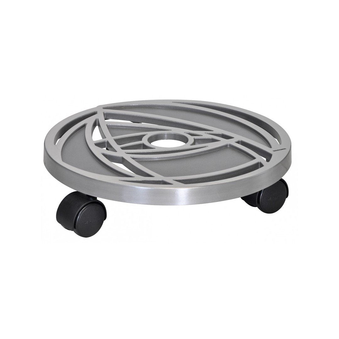 CARRELLO SPOSTAVASO IN ALLUMINIO CON RUOTE 29,5 CM Portavaso in Ferro Wagner