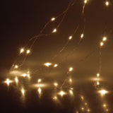 Cascata LED Bianco Caldo Cavo Metal Uso ESTERNO Luci Albero di Natale KOOPMAN