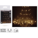 Cascata Luminosa LED Cavo Metal Uso INTERNO Luci a Batteria KOOPMAN