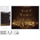 Cascata Luminosa LED Cavo Metal Uso INTERNO Luci a Batteria KOOPMAN