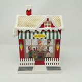 Casetta Laboratorio di Babbo Natale con Glitter in movimento e LED Decorazioni Luminose Garden Team