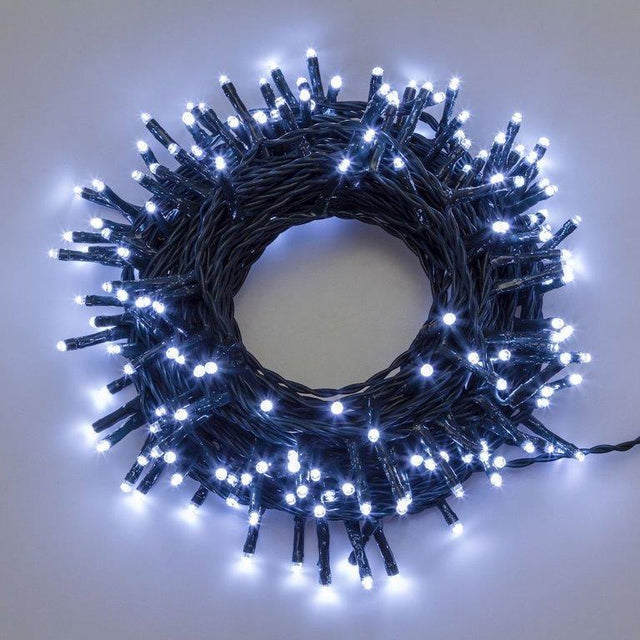 CATENA 240 MINILUCCIOLE LED REFLEX CON CONTROLLER 8 GIOCHI DI LUCE CON EFFETTI RINCORSA Luci Albero di Natale BIA Home & Garden