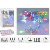 Catena 30 LED a Batteria 3 MT Uso Interno Luci a Batteria KOOPMAN
